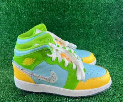 Nike Air Jordan 1 Mid SE Recycled Grind GS DX4368 400 Youth 4.5Y