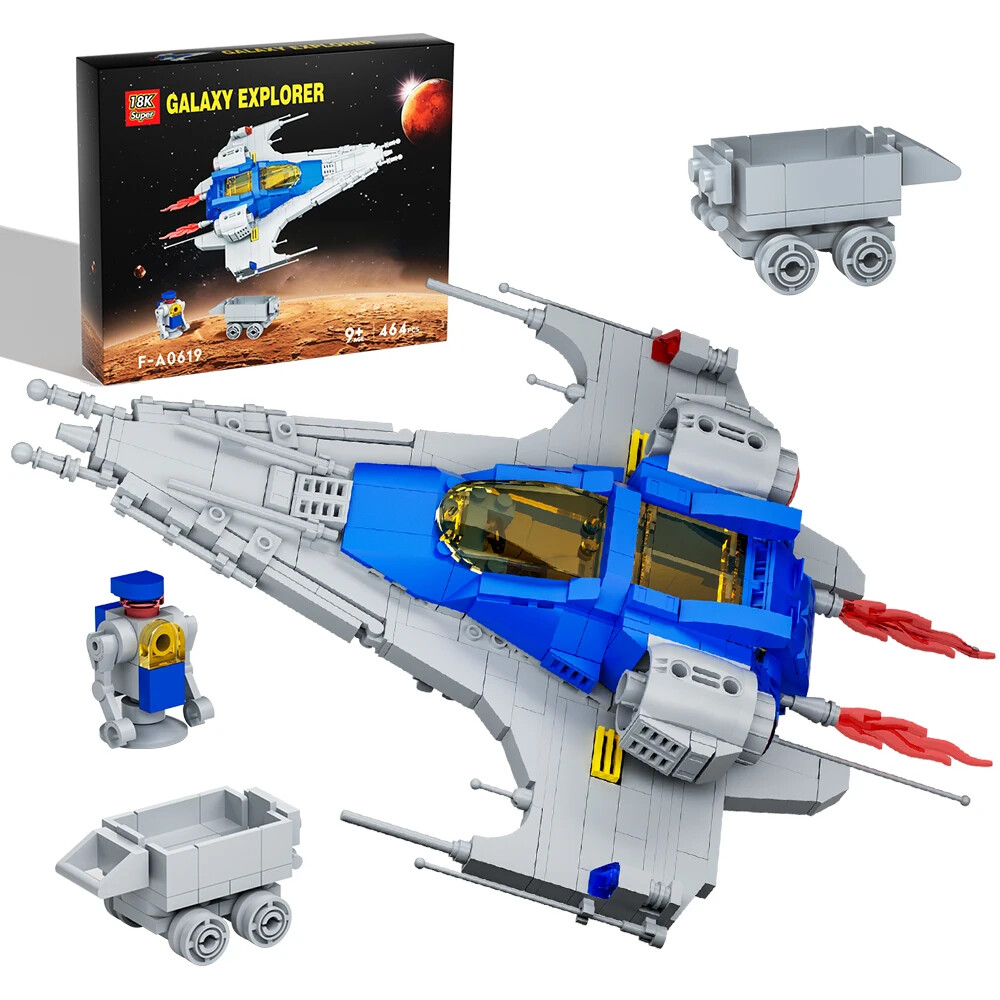 Space Ship Live(中古品) MOC Galaxy Interstellar Exploration Spaceship Building Block