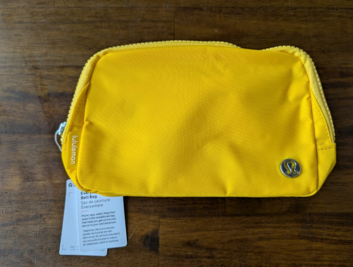 Lightweight Yellow Crossbody Belt Bag 1L for Travel Everywhere Style