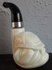 Avon Tai Winds White Bloodhound Dog Pipe 180ml Bottle, Empty, Retro, Vintage