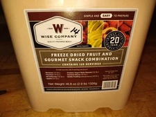 Wise Freeze Dried Fruit & Gourmet Snack Combination 120 Servings 