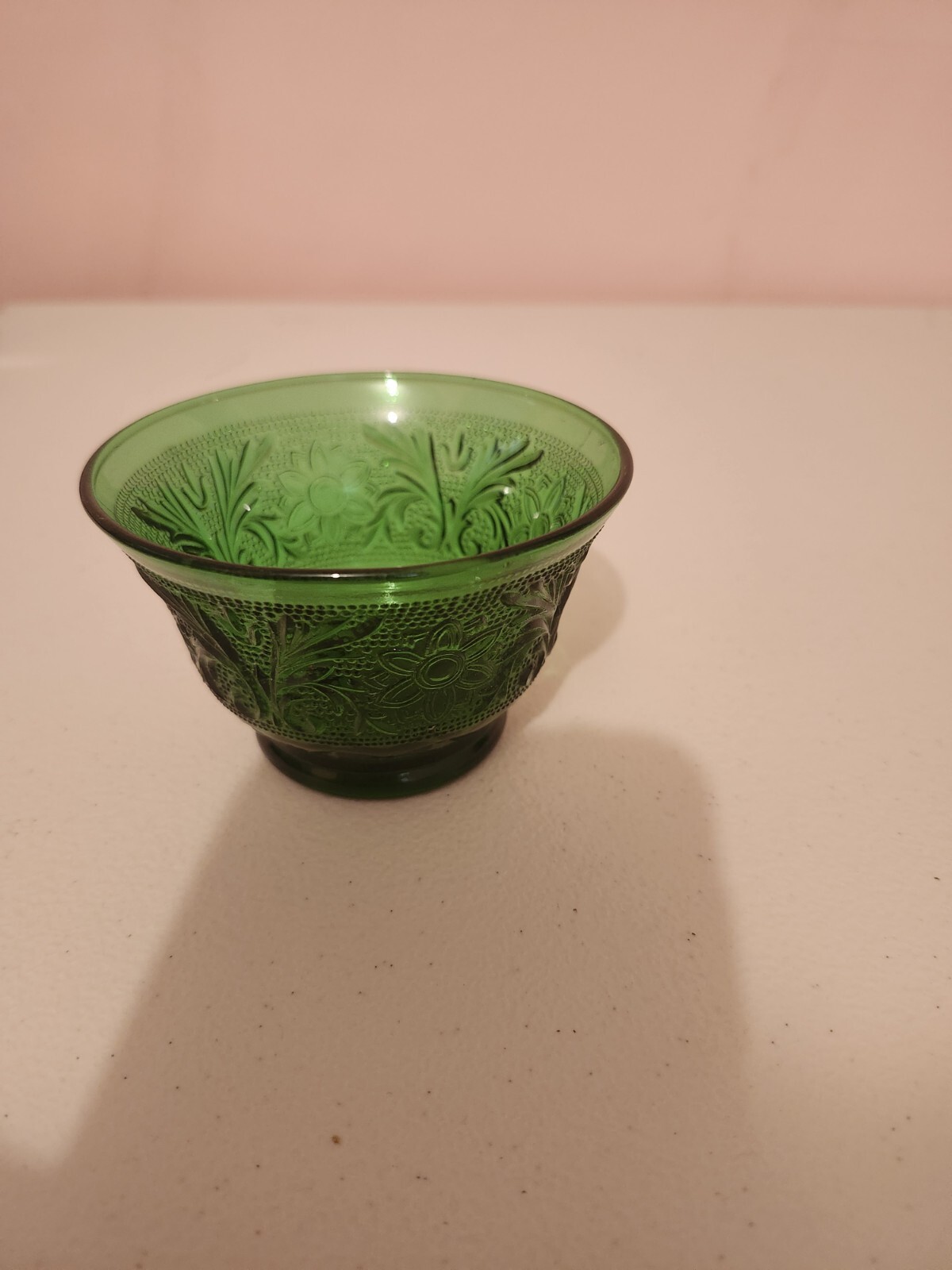 Anchor Hocking Forest Green Glass Dessert Bowls for Oatmeal Custard and Sandwiches