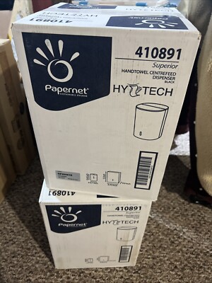 Papernet Hytech Superior Handtowel Centrefeed Dispenser Black #410891 New SEALED