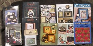 AMISH Crafts Doll Quilt Cross Stitch Painting Pennsylvania Dutch Buckley Moss