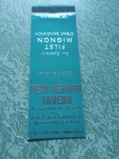 Vintage Matchbook Collectible Ephemera D26 Middletown New York New Vernon