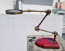 Loupe réglable ancienne laiton loupe vintage décor table nautique