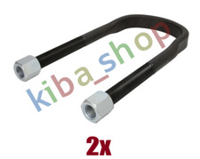 2x LEAF SPRING SHACKLE M22X25MM 128MMX289MM NUT FITS BPW ALM ALO ALU EH KH KM
