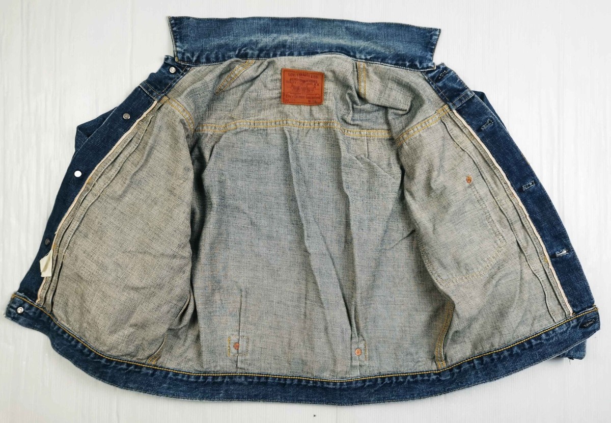 HOT VINTAGE 1940 Men's REPRO LEVI'S 71506 BIG E SELVEDGE