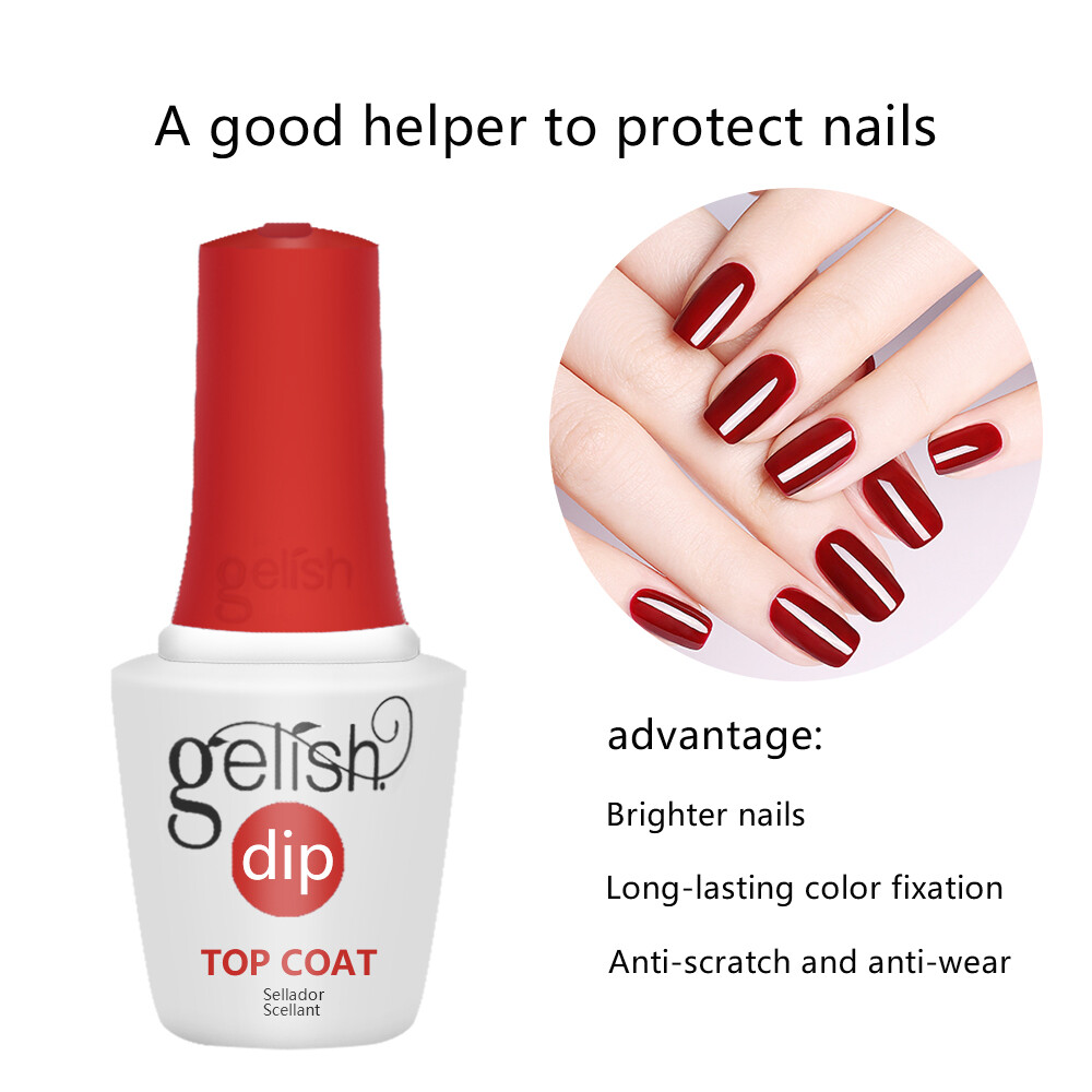 gelish base coat dip