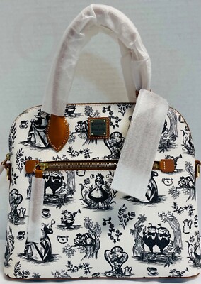 バッグ D.IANA Disney NWT*Disney*Alice in Wonderland*Dooney & Bourke* Zip Satchel