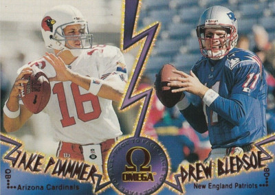 1998 Pacific Omega Face To Face #5 Jake Plummer/Drew Bledsoe (1:145)!