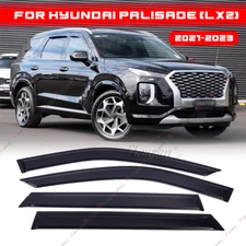 Smoke Window Vent Sun Visor Rain Guard deflector For HYUNDAI  Palisade 2019-2023