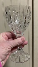 Stuart Crystal Redhouse Cut Leaf Wine Glass Goblet  Set of 2