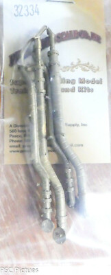 Precision Scale HO #32334 Pipes, Main Steam, for B&O EM-1, L&R (Brass Castings)