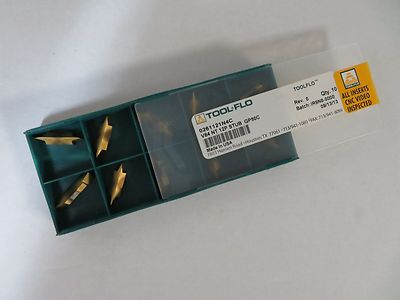 10 pcs TOOL-FLO V84 NT 12P STUB Grade GP50C Carbide Threading Inserts 0261121