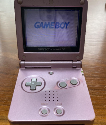 Nintendo Game Boy Advance SP Console Pearl Pink Tested Working W