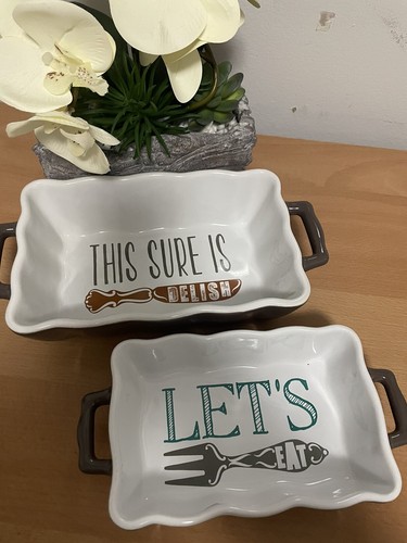 Set of 2 Cooking Baking Dish Loaf PansCasserole Boston Warehouse Trading . New