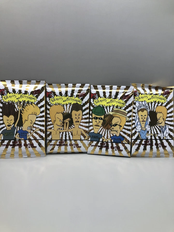 Tarjetas Fleer Beavis and Butt-Head 1994 - 1 paquete de cera sellado MTV de colección sin abrir Foto 3 de 4