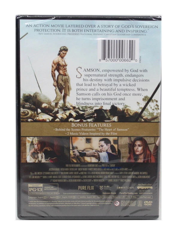 Samson Chosen Betrayed Redeemed NEWDVD Jackson Rathbone Lindsay Wagner - Image 2 of 2