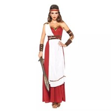 Spirit Halloween Spartan Goddess Greek Cosplay Costume Womens Size M 8-12