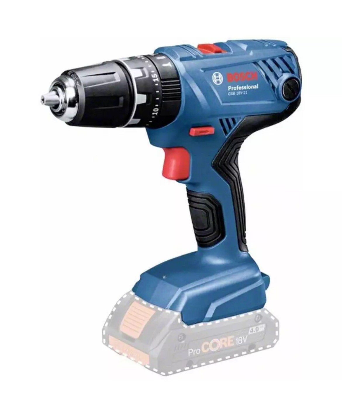 Bosch Professional GSB 18V-21 -Trapano a percussione a batteria senza batteria