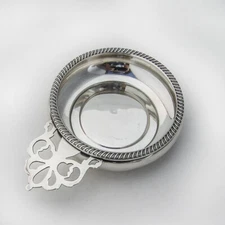 Gadroon Rim Baby Bowl Porringer Fred Hirsch Sterling Silver 1940