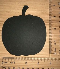   10 PUMPKIN cardstock paper die cut embellishments HALLOWEEN