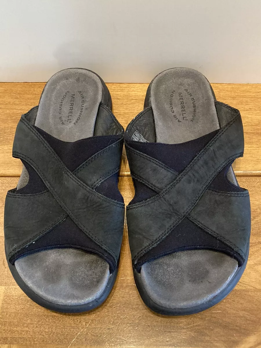 Black Sandals Topo Cross Slides Womens 6 On Shoes Comfortable | eBay