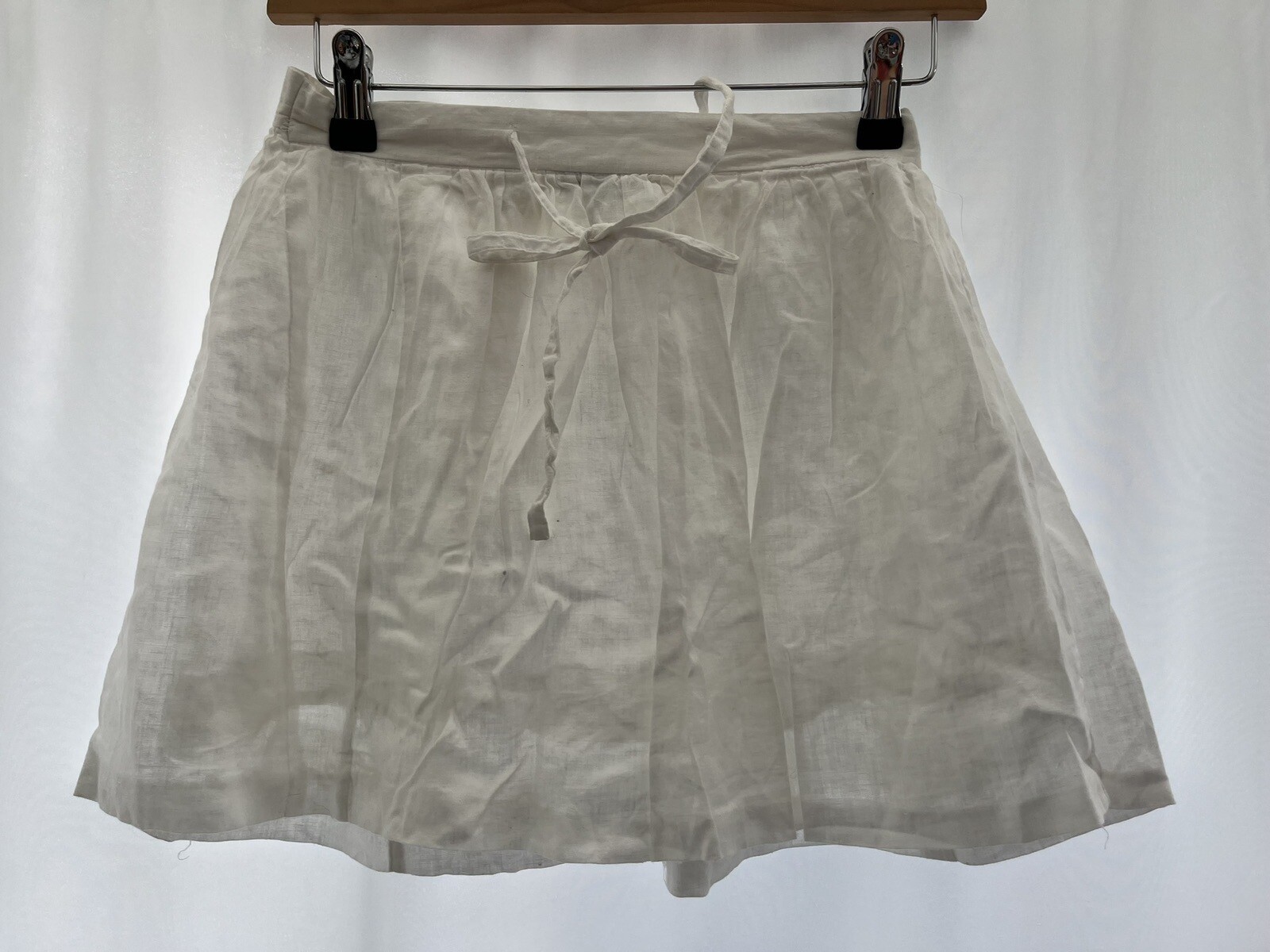 Gap Womens Size 10 White Cotton Blend Lined Mini Skirt