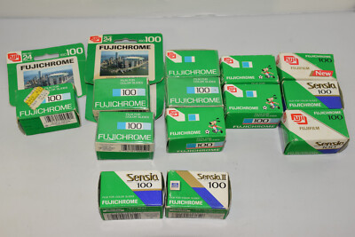 Fujichrome Fujifilm ISO 100 35mm Film for Color Slides Expired 1989-1999  -Lot 13