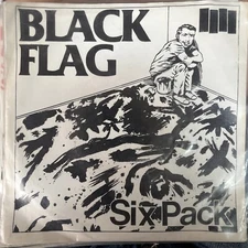 Black Flag - Six Pack 7” Single 1981 SST Records – SST 005 See Pics! P7