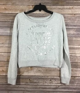 Abercrombie Kids Girls Long Sleeve Pullover Sweat Shirt Large Heathered Gray Q27 Ebay