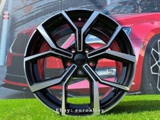 4X R16" 5X100 Ilvyn Black Polished Wheels: Fits For VW Golf 4 Passat