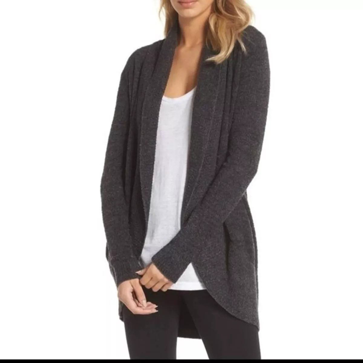 Barefoot dreams circle cardigan stone online