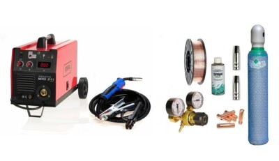 Inverter Halbautomatische Schweißgerät 200A 230V MIG/MAG/MMA/FLUX PRAKTIK 211 4