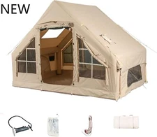 Inflatable Camping Tents with Hand Pump,Air Glamping Tents,Easy Setup Waterproof