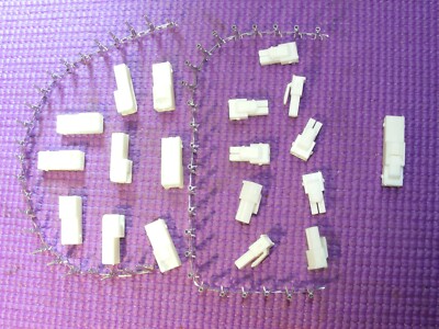 x25 JST HXH SETS MALE FEMALE INLINE LOCKING 2 WIRE CONNECTOR