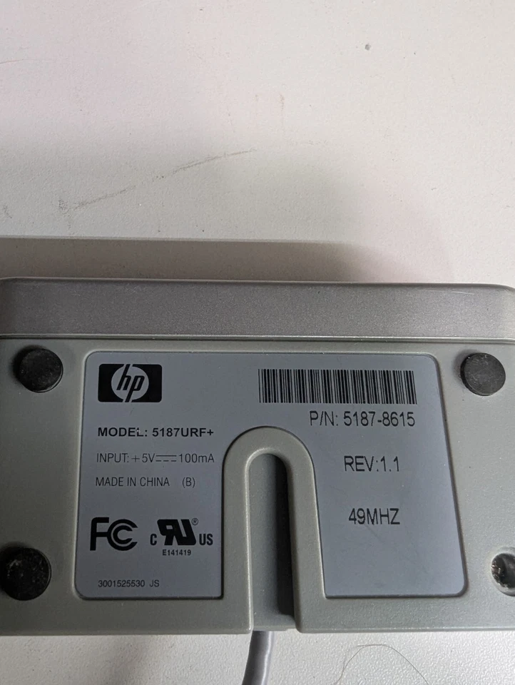 HP Compaq 5187URF2+ Wireless Optical Mouse & Receiver TESTED - Image 3 of 3