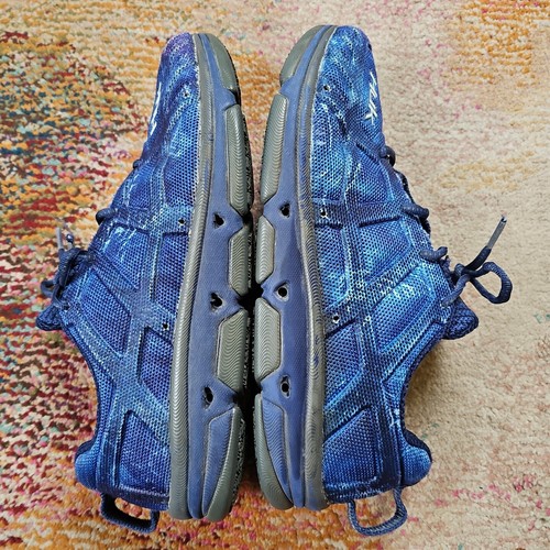 Huk Attack Performance Fishing Angler Athletic Sneaker Mens 8.5 Blue Water Shoes - Picture 4 of 12