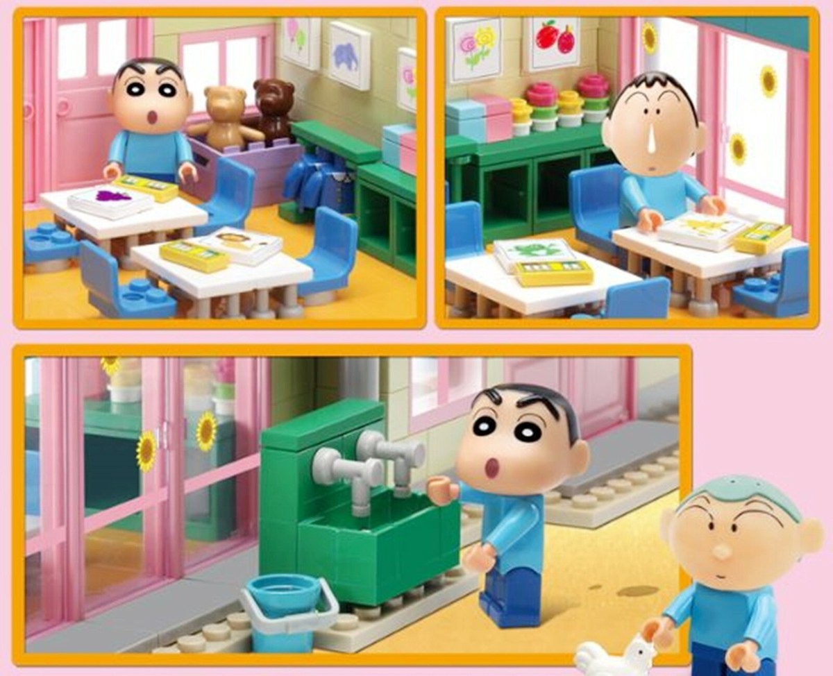Oxford Crayon Shin-Chan KINDERGARTEN Brick Building Block Assembly