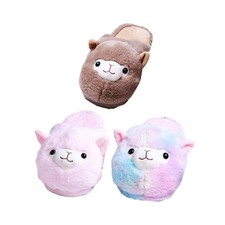 Cartoon Alpaca Slippers Warm Slipper