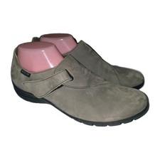 MEPHISTO ISALIA Sz 9 Air Jet Nubuck Gray Microsuede Leather Casual Work Loafers