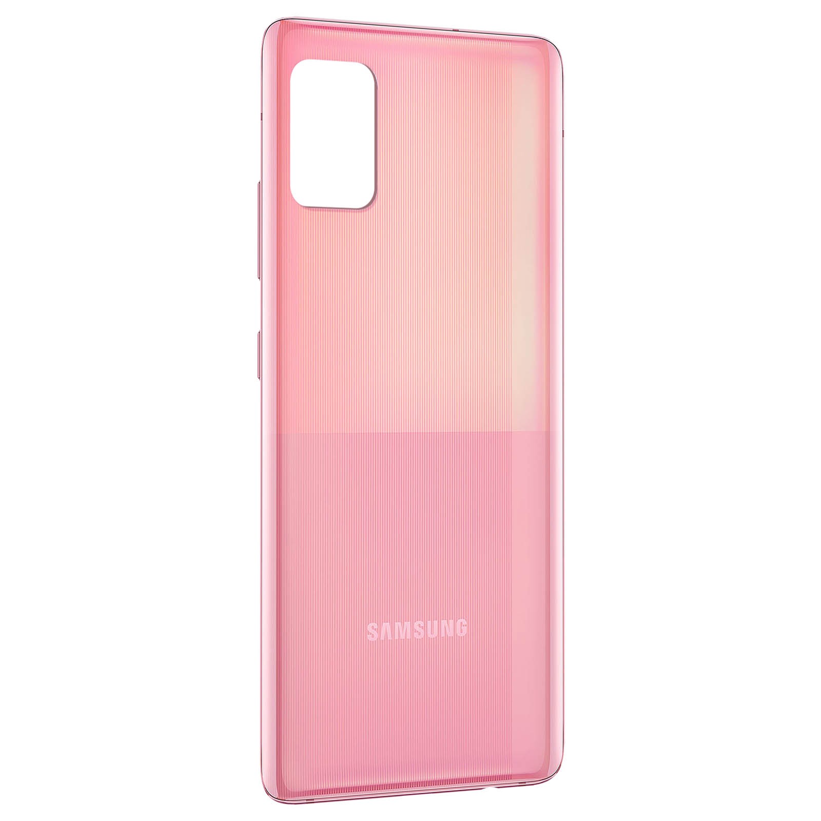 Cache batterie Samsung Galaxy A51 rose aux finitions soignées