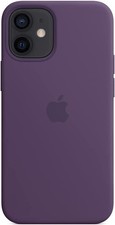 Genuine / Official Apple iPhone 12 Mini Silicone MagSafe Case Amethyst Purple 