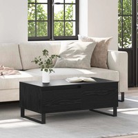 Couchtisch Schwarz Eichen-Optik 90 X 50 X 36,5 Cm Holzwerkstoff