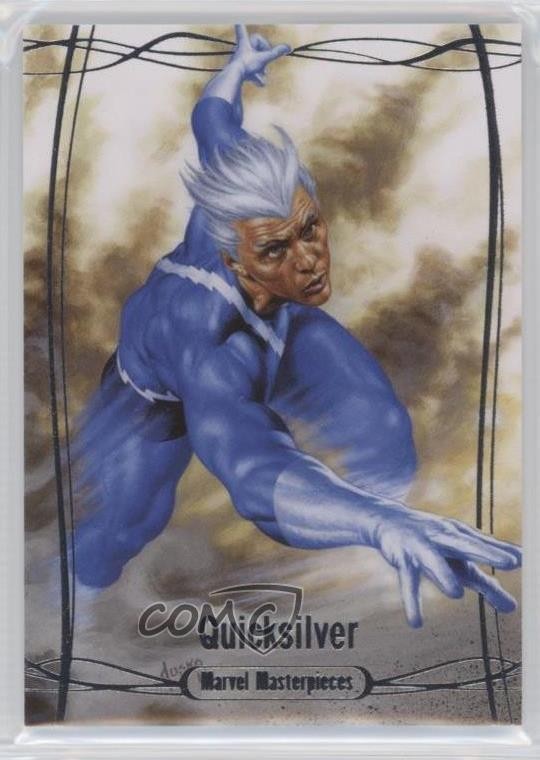 2016 Upper Deck Marvel Masterpieces 447/1499 Level 2 Quicksilver #45 d6s