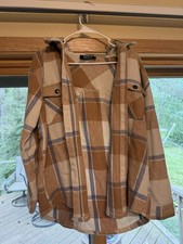 Blue B Collection Women's Shacket Size Large With Removable Hood