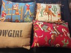 Retro Cowgirl Pinup Set Of 4 Pillows, Homemade Western Cowboy Decor Country Cute — photo 9
