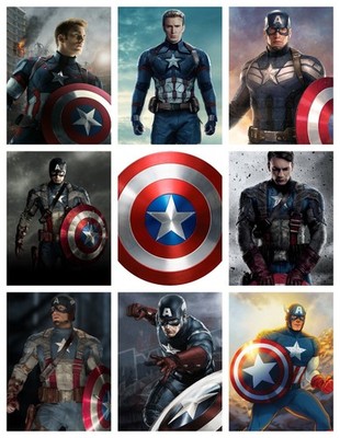 CAPTAIN AMERICA POSTER - VIELE DESIGNS - GERAHMTE OPTIONEN a AVENGERS