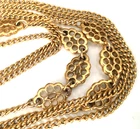 Vtg Necklace SIGNED TRIFARI Gold tone Chain Jewelry lot v
